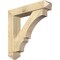 Ekena Millwork Balboa Arts and Crafts Rough Sawn Bracket w/ Offset Brace, Douglas Fir, 6"W x 28"D x 28"H BKT0604X28X28BOA03RDF - alternate 1